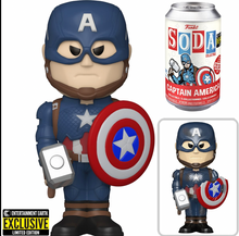 Load image into Gallery viewer, Avengers: Endgame Captain America Vinyl Funko Soda Figure - Entertainment Earth Exclusive