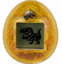 Load image into Gallery viewer, Jurassic Park 30th Anniversary Tamagotchi Dinosaur Amber Version