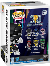 Load image into Gallery viewer, Mighty Morphin Power Rangers 30th Anniversary Black Ranger Funko Pop! Vinyl Figure #1371