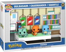 Load image into Gallery viewer, Pokémon Bulbasaur Charmander Squirtle Deluxe Funko Pop! Moment with Case #01