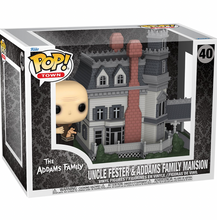 Load image into Gallery viewer, The Addams Family Uncle Fester & Addams Family Mansion Pop! Town #40