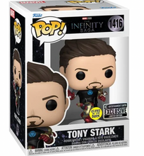 Load image into Gallery viewer, Iron Man 3 Tony Stark Suit-Up Glow-in-the-Dark Funko Pop! Vinyl Figure #1416 - Entertainment Earth Exclusive
