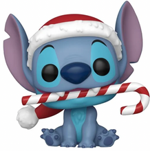 Load image into Gallery viewer, Lilo & Stitch Holiday Stitch with Candy Cane Funko Pop! Vinyl Figure #1502