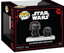 Load image into Gallery viewer, Star Wars Dark Side Kylo Ren with Darth Vader's Helmet Deluxe Funko Pop! Vinyl Figure #739