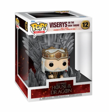 Load image into Gallery viewer, House of the Dragon Viserys on the Iron Throne Deluxe Funko Pop! Vinyl Figure #12