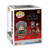 Load image into Gallery viewer, House of the Dragon Viserys on the Iron Throne Deluxe Funko Pop! Vinyl Figure #12