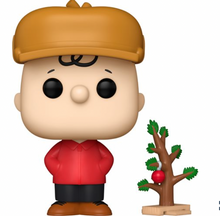 Load image into Gallery viewer, A Charlie Brown Christmas Charlie Brown with Tree Funko Pop! Vinyl Figure #1627 and Buddy