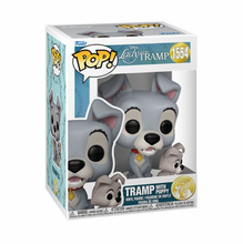 Load image into Gallery viewer, Lady and the Tramp 70th Anniversary Tramp with Puppy Funko Pop! Vinyl Figure #1554
