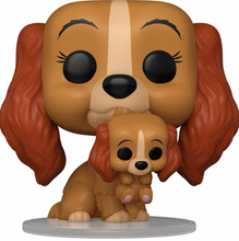 Load image into Gallery viewer, Lady and the Tramp 70th Anniversary Lady with Puppy Funko Pop! Vinyl Figure #1553