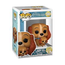 Load image into Gallery viewer, Lady and the Tramp 70th Anniversary Lady with Puppy Funko Pop! Vinyl Figure #1553