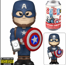 Load image into Gallery viewer, Avengers: Endgame Captain America Vinyl Funko Soda Figure - Entertainment Earth Exclusive
