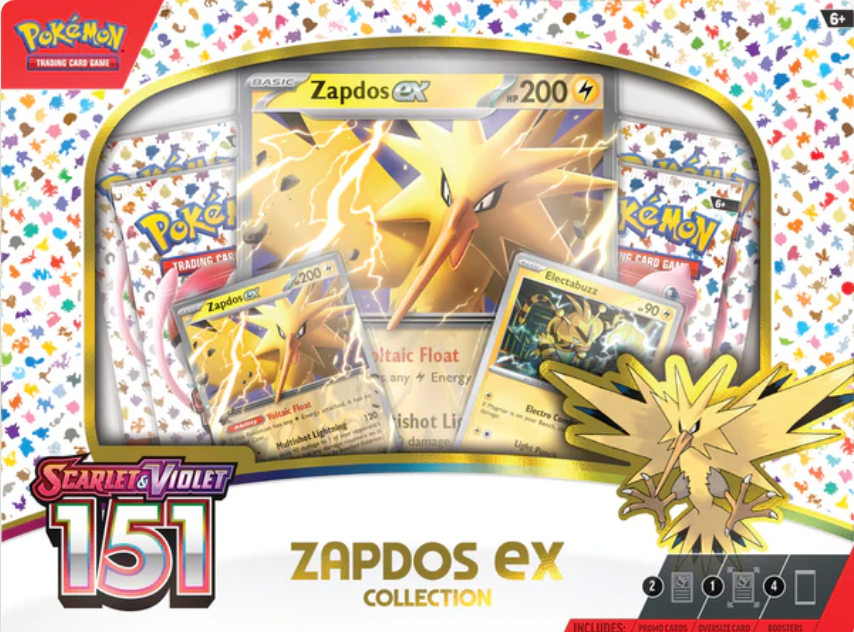 Pokemon 151 Zapdos EX Collection