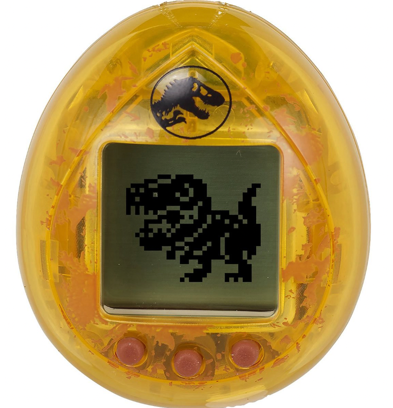 Jurassic Park 30th Anniversary Tamagotchi Dinosaur Amber Version