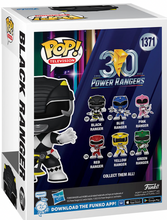 Load image into Gallery viewer, Mighty Morphin Power Rangers 30th Anniversary Black Ranger Funko Pop! Vinyl Figure #1371
