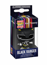 Load image into Gallery viewer, Mighty Morphin Power Rangers 30th Anniversary Black Ranger Funko Pocket Pop! Key Chain
