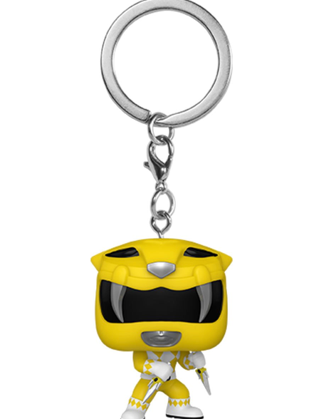 Mighty Morphin Power Rangers 30th Anniversary Yellow Ranger Funko Pocket Pop! Key Chain