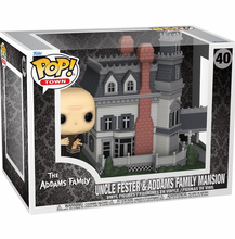 Load image into Gallery viewer, The Addams Family Uncle Fester &amp; Addams Family Mansion Pop! Town #40
