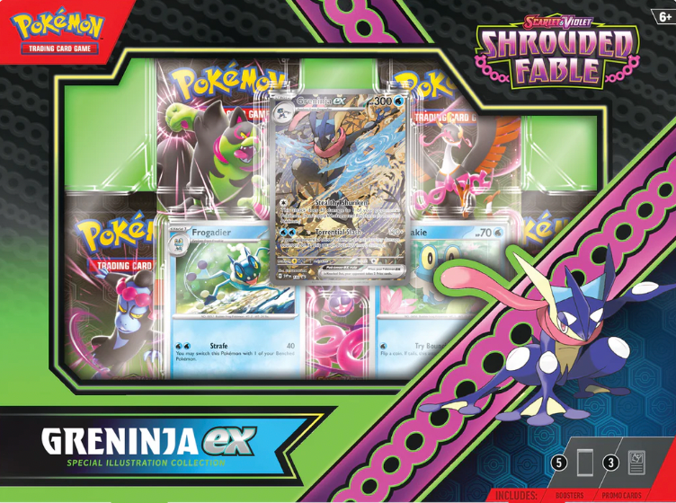 Pokemon SV6.5 Shrouded Fable Kingdra/Greninja ex Special Illustration Collection Box