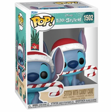 Load image into Gallery viewer, Lilo &amp; Stitch Holiday Stitch with Candy Cane Funko Pop! Vinyl Figure #1502
