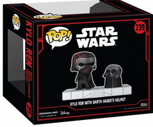 Load image into Gallery viewer, Star Wars Dark Side Kylo Ren with Darth Vader&#39;s Helmet Deluxe Funko Pop! Vinyl Figure #739
