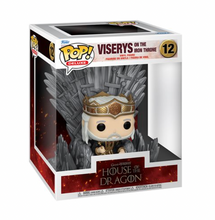 Load image into Gallery viewer, House of the Dragon Viserys on the Iron Throne Deluxe Funko Pop! Vinyl Figure #12
