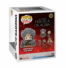 Load image into Gallery viewer, House of the Dragon Viserys on the Iron Throne Deluxe Funko Pop! Vinyl Figure #12
