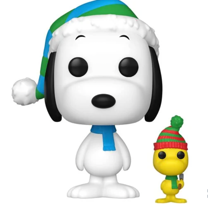 A Charlie Brown Christmas Snoopy Funko Pop! Vinyl Figure #1628 and Woodstock Buddy