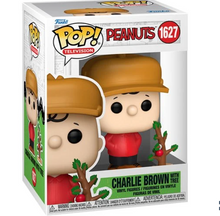 Load image into Gallery viewer, A Charlie Brown Christmas Charlie Brown with Tree Funko Pop! Vinyl Figure #1627 and Buddy
