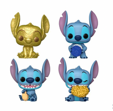 Load image into Gallery viewer, Lilo &amp; Stitch Hanukkah Pocket Pop! Mini-Figure Dreidel 4-Pack Set
