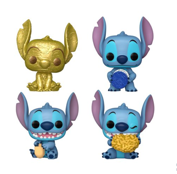 Lilo & Stitch Hanukkah Pocket Pop! Mini-Figure Dreidel 4-Pack Set