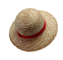 Load image into Gallery viewer, One Piece Luffy Straw Adult Size Hat
