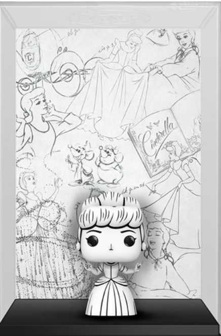 Disney Sketched Cinderella Funko Pop! Cover Art Figure #1523 with Case