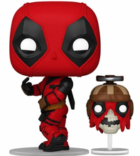 Load image into Gallery viewer, Deadpool &amp; Wolverine Deadpool with Headpool Funko Pop! Vinyl Figure #1400 and Buddy
