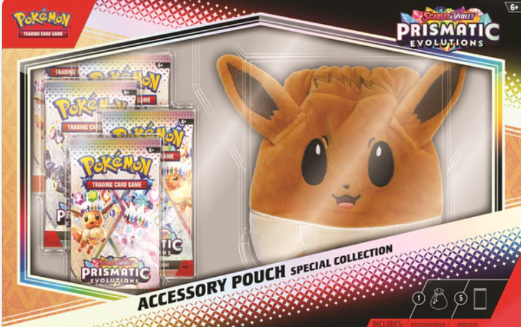 Pokemon SV8.5 Prismatic Evolutions Special Collection Accessory Pouch