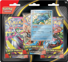Load image into Gallery viewer, Pokemon ME01 Mega Evolutions 3-Pack Blister
