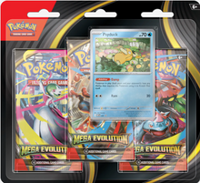 Load image into Gallery viewer, Pokemon ME01 Mega Evolutions 3-Pack Blister
